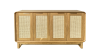 RATTAN 4DR NATURAL Cabinet